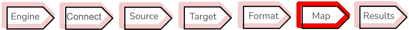 The next step in the wizard is to map your data to your table.